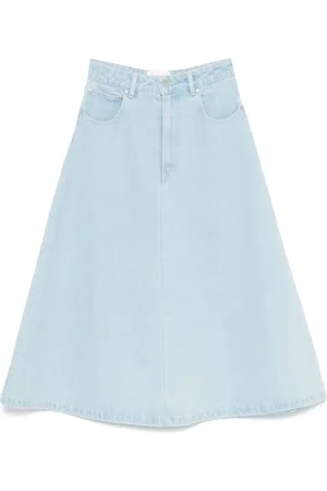 Nanushka Midirock aus Denim