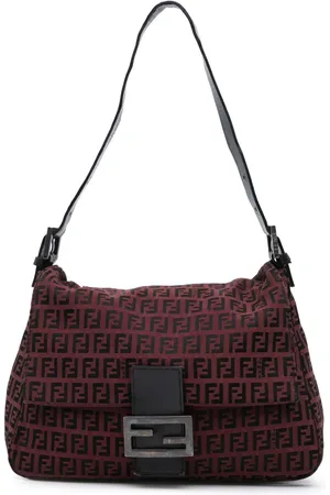 Fendi 2000-2010 Zucca Canvas Mamma Forever Schultertasche