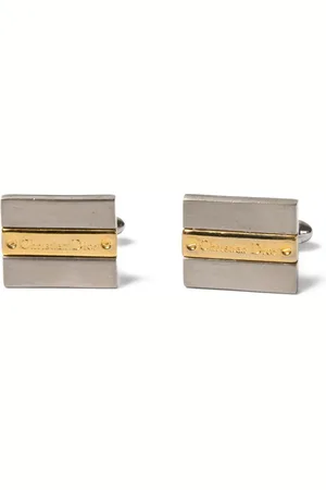 Dior 1980s Manschettenknöpfe mit Logo-Gravur