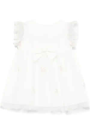 Lapin House Kleid-Set mit Blumenstickerei