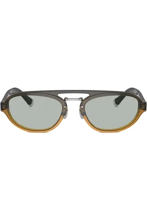 Brunello Cucinelli Sonnenbrille mit ovalem Gestell