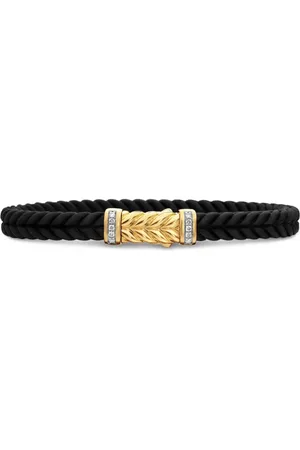 David Yurman 18kt Chevron Gelbgoldarmband (6mm)