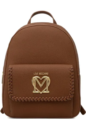 Moschino Rucksack mit Logo-Schild