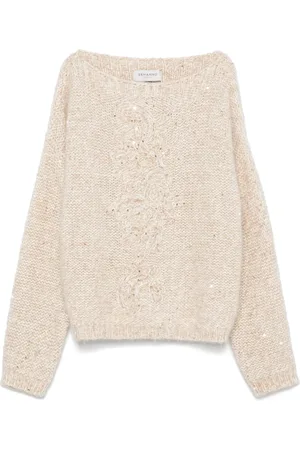 Ermanno Firenze Pullover mit Pailletten