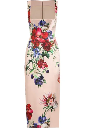 Dolce & Gabbana Midikleid mit Blumen-Print