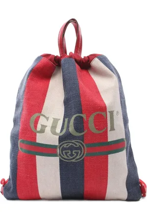 Gucci 2000s gestreifter Rucksack