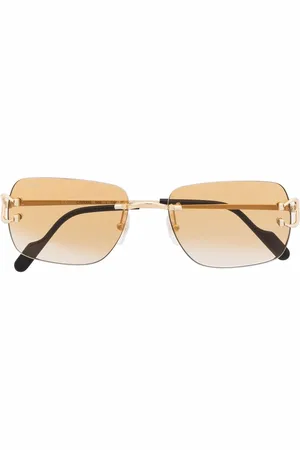 Cartier Sonnenbrille mit eckigem Gestell