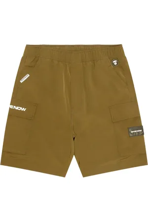 A Bathing Ape Cargo-Shorts mit Logo-Print