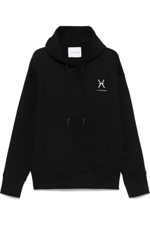 John Richmond Hoodie mit Logo-Patch