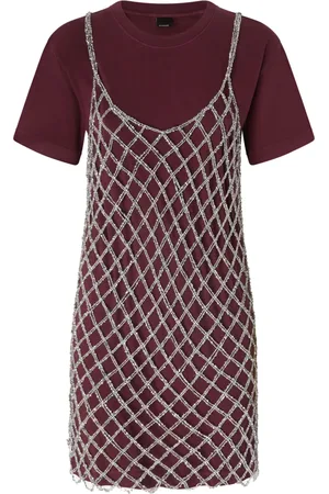 Pinko Midikleid im Layering-Look