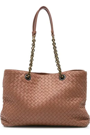 Bottega Veneta 2012-2024 große Nappa Intrecciato Classic Chain Strap Tote Bag