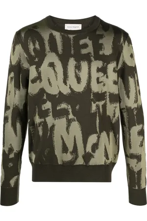 Alexander McQueen Pullover mit Intarsien-Logo