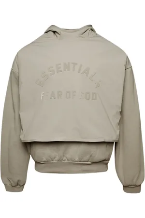 FEAR OF GOD Fleece-Hoodie im Layering-Look mit Logo-Print