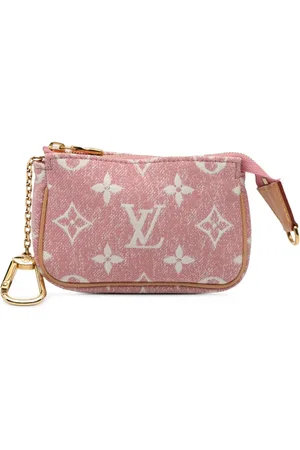 LOUIS VUITTON 2021-2024 imcro Monogram Jacquard Pochette Accessoires Clutch aus Denim