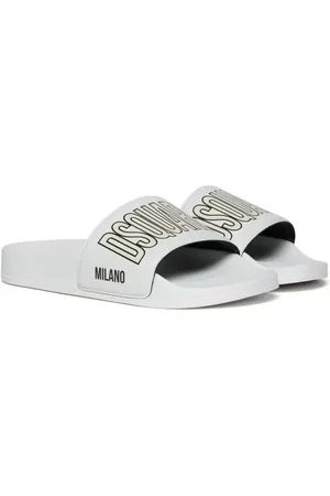 Dsquared2 Pantoletten mit Logo-Print