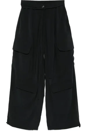 ISABEL BENENATO Cargohose mit weitem Bein