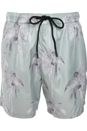 MAUNA KEA Badeshorts mit Palmen-Print