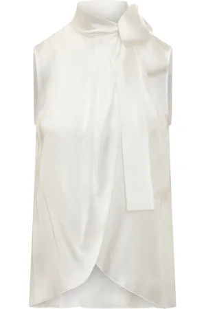 Alberta Ferretti Klassische Satinbluse
