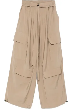 ISABEL BENENATO Cargohose mit weitem Bein