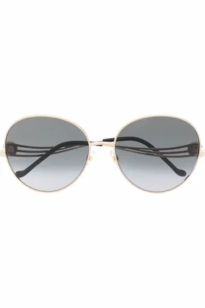 Elie saab Sonnenbrille mit rundem Gestell