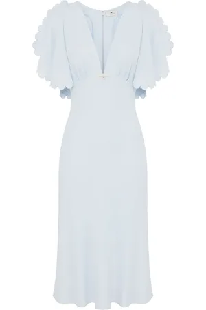Elisabetta Franchi Mittellanges Kreppkleid
