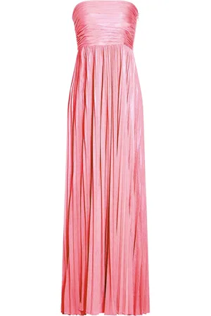 Retrofete Schulterfreies Sevyn Abendkleid mit Falten