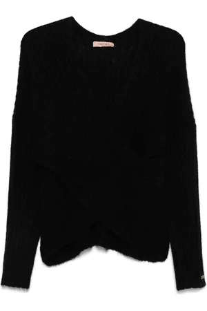 Twin-Set Pullover mit überkreuztem Kragen