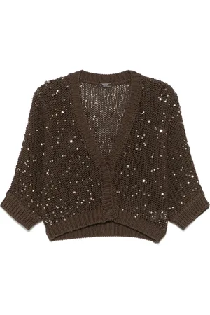 PESERICO SIGN Cardigan mit Pailletten