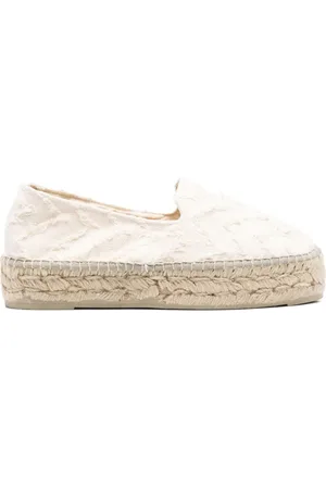 MANEBI Doppelsohlen-Espadrilles mit Fransen 35mm