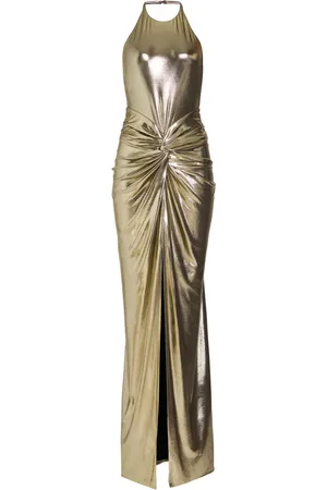 Retrofete Anida Abendkleid mit Schlitz
