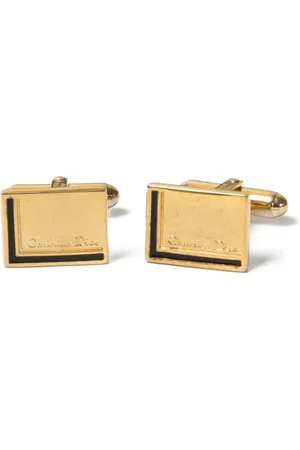 Dior 1990s Manschettenknöpfe mit Logo-Gravur