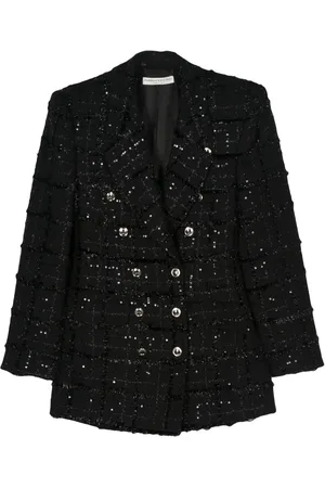 Alessandra Rich Doppelreihiger Tweed-Blazer