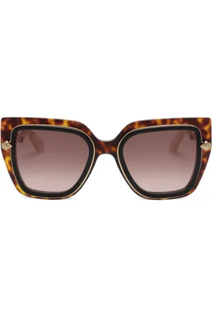 Roberto Cavalli Oversized-Sonnenbrille in Schildpattoptik