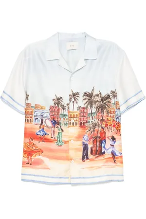 CHE Hemd mit Sprit of Santiago Placement-Print