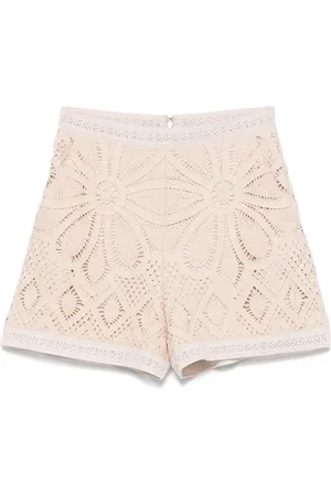PATBO Gehäkelte Shorts mit Blume