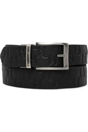 Karl Lagerfeld Strukturierter K/Monogram Gürtel mit Logo
