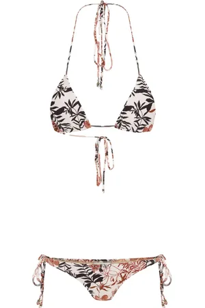 AMIR SLAMA Bikini mit Blumen-Print