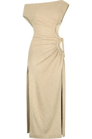 Roberto Cavalli Midikleid mit asymmetrischem Ausschnitt