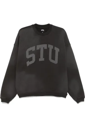 STUSSY Sweatshirt mit Logo-Applikation