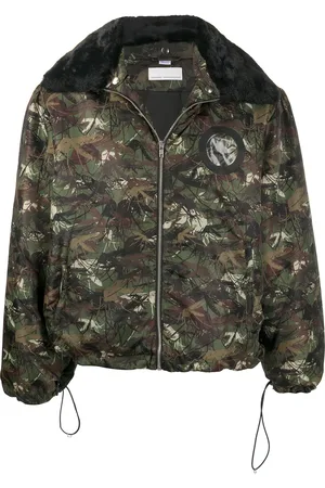 Random Identities Kapuzenjacke mit Camouflage-Print