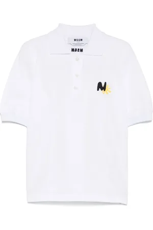 Msgm Poloshirt mit Sonnenstickerei