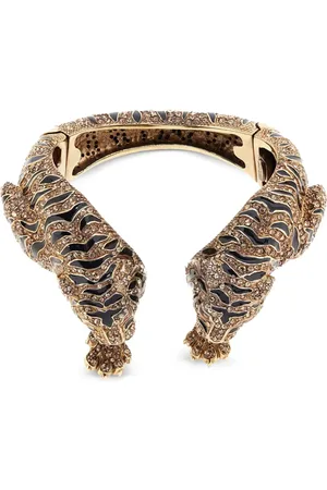 Roberto Cavalli Armspange mit Tigermotiv