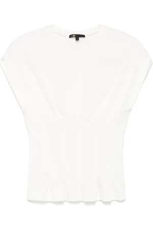 Maje T-Shirt mit Biesendetail
