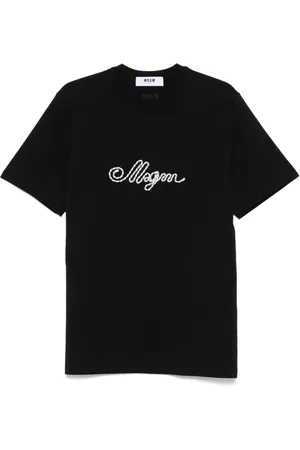 Msgm T-Shirt mit Logo-Stickerei