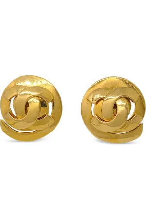 CHANEL 1995 Knopf-Ohrringe