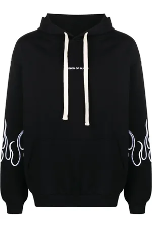 Vision Of Super Hoodie mit Flammenstickerei