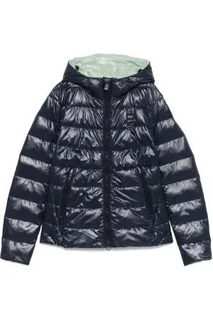 Blauer Gefütterte Jacke