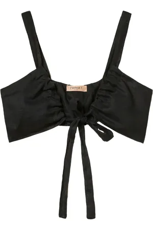 Twin-Set Top aus Leinen