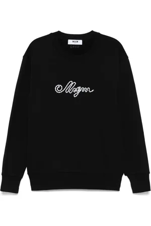 Msgm Sweatshirt mit Logo-Applikation