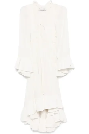 Lanvin Maxikleid mit Rüschen